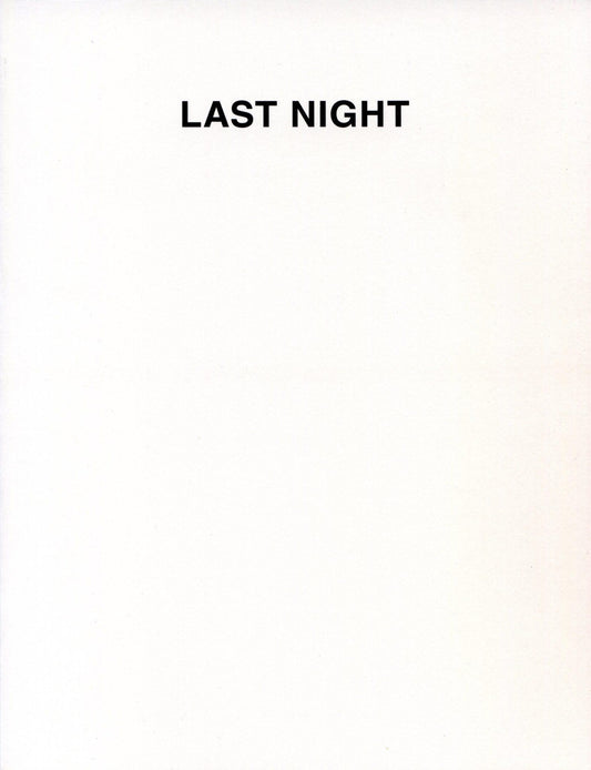 Martin Beck's 'Last Night' Second Revised Edition